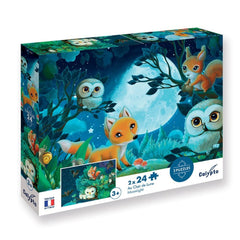 CALYPTO PUZZLE 2*24 P - Au Clair de Lune - At the Moonlight