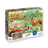 CALYPTO Puzzle 2*24 P - Ferme Et Ville - Richard Collingridge