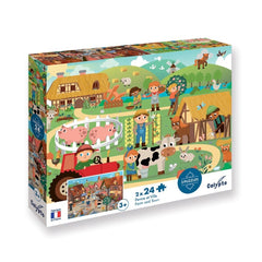CALYPTO Puzzle 2*24 P - Ferme Et Ville - Richard Collingridge