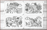COLOUR ME MATS Magical Unicorns & Fairies (Colouring Mat Bundle)