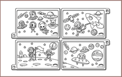 COLOUR ME MATS Space Exploration (Colouring Mat Bundle)
