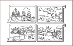 COLOUR ME MATS The Princess and the Dragon (Colouring Mat Bundle)