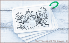 COLOUR ME MATS The Princess and the Dragon (Colouring Mat Bundle)