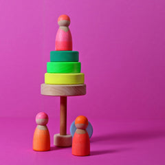 GRIMM'S Small Conical Tower neon-green.