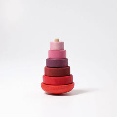 GRIMM'S wobbly stacking tower, pink (*)