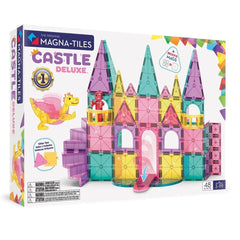 MAGNA-TILES Castle Deluxe + microMAGS 48 Piece Set