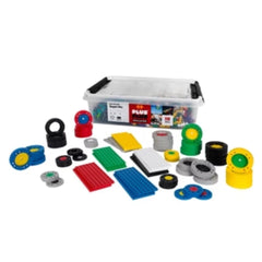 PLUS-PLUS Go! Large Wheel Mix / 2600 pcs (1600 Basic, 1000 mixed colors) + 15 chassis, 24 wheels + 36 Large Wheels Educational
