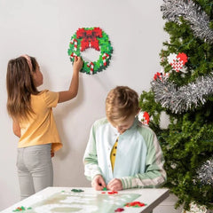 PLUS-PLUS Puzzle By Number - Christmas Wreath