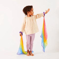 SARAH'S SILKS Wrist Streamers - Rainbow
