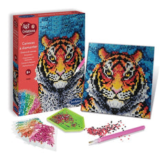 SENTOSPHERE ART & CREATIONS - CANEVAS A DIAMANTER - TIGRE - TIGER.