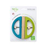 TEGU Swivel Bug Building Blocks, Green & Teal