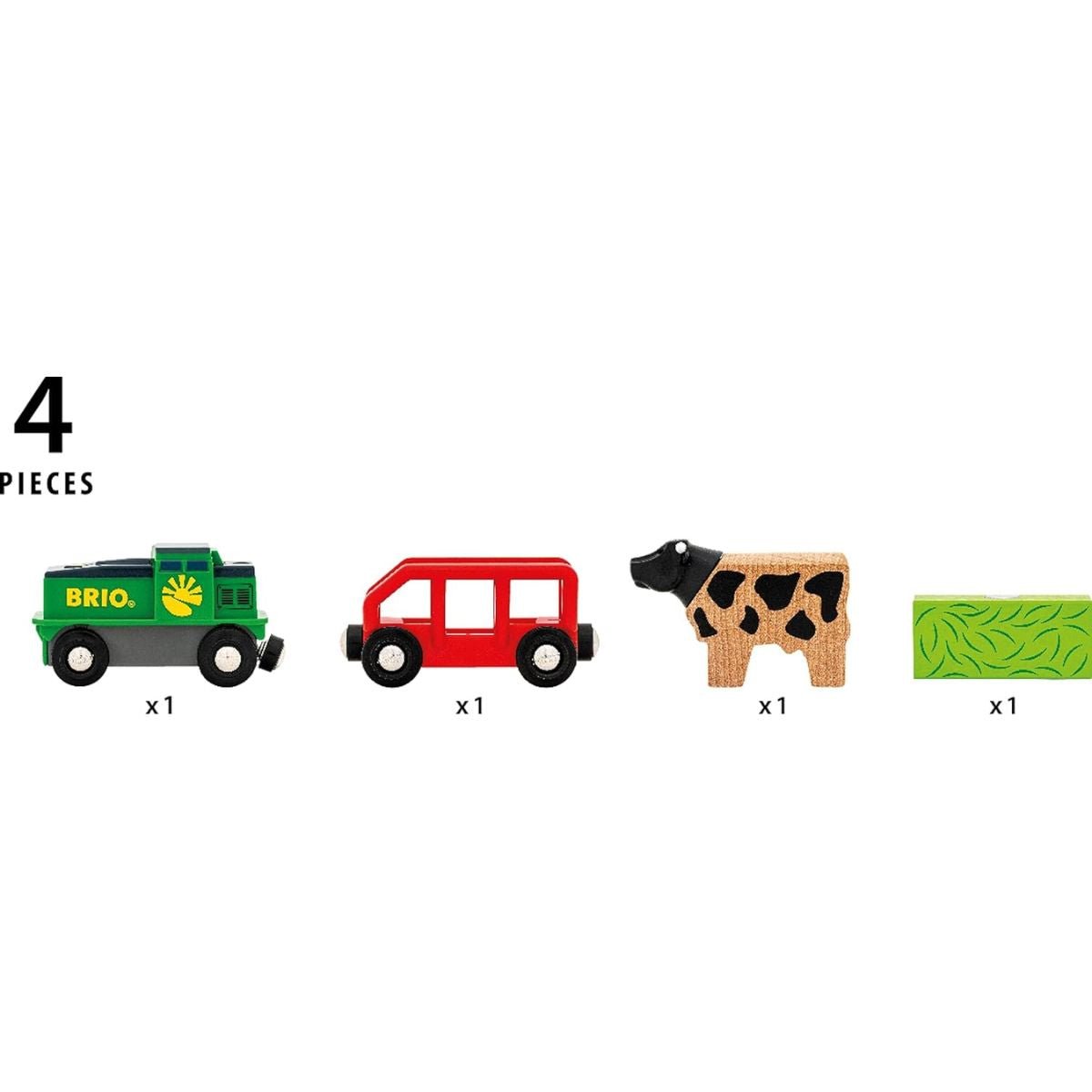 BRIO Farm Battery Train