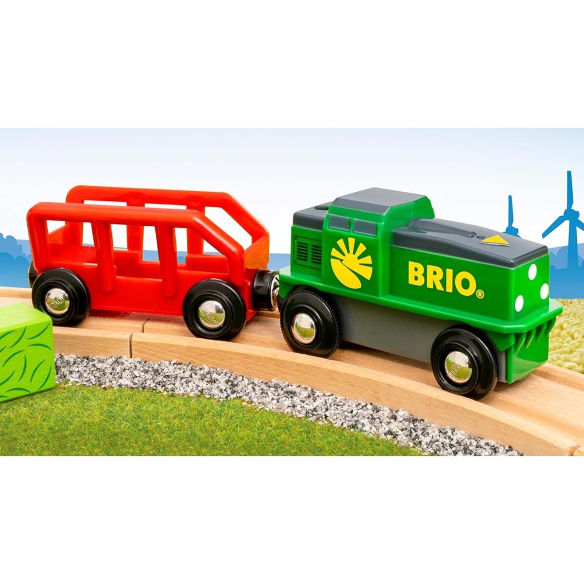 BRIO Farm Battery Train