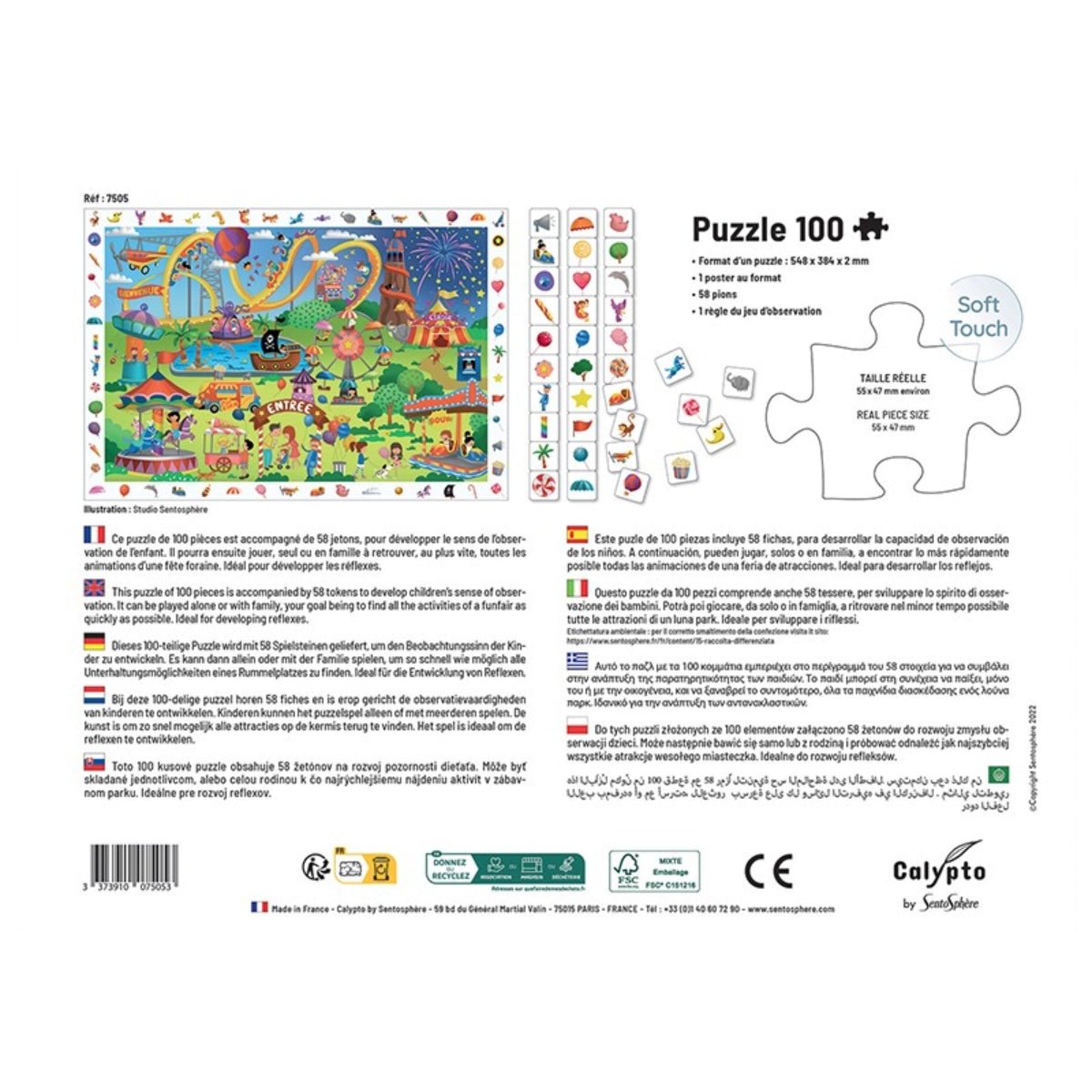 CALYPTO Puzzle 100 P - Fête Foraine - Funfair