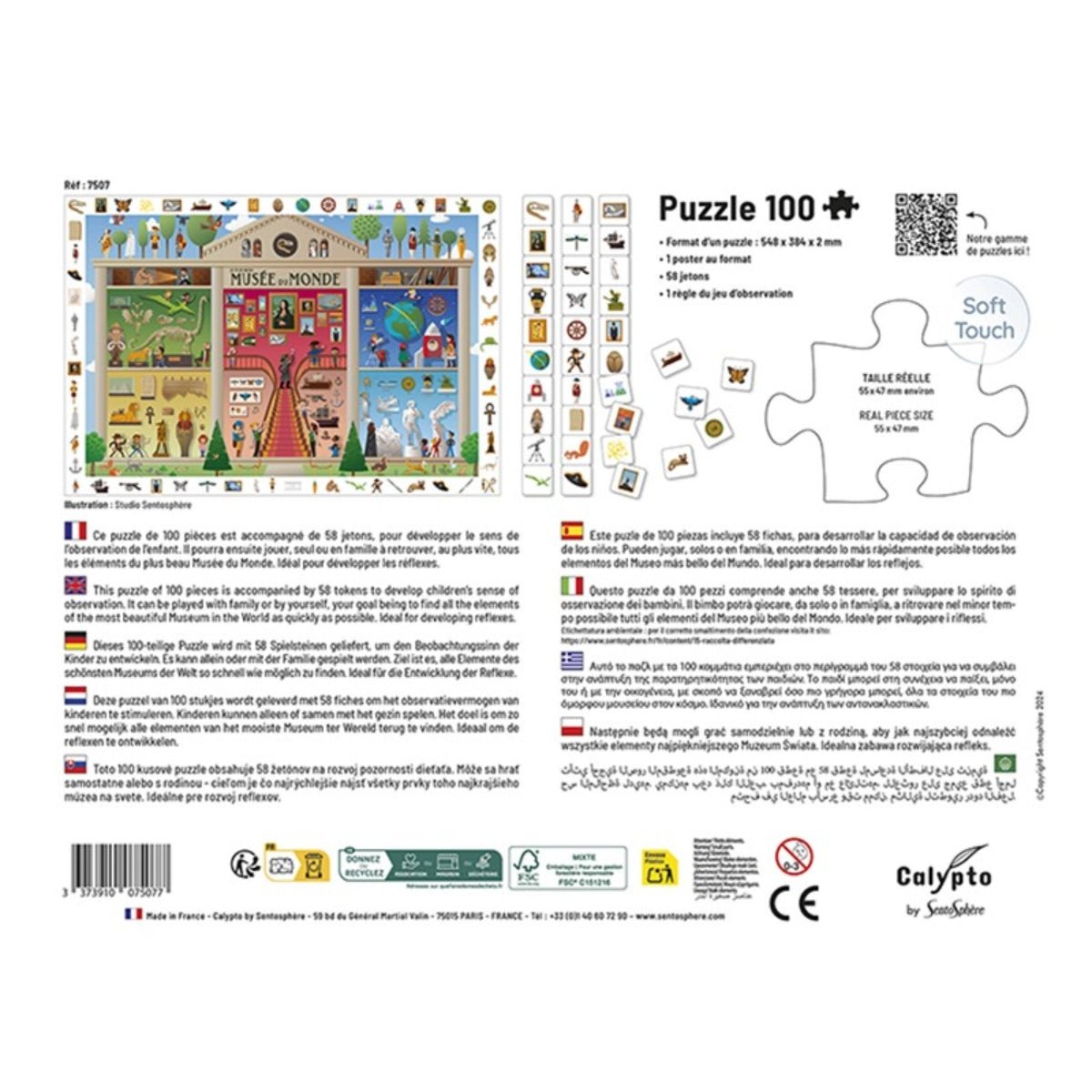 CALYPTO Puzzle 100 P - Musee Du Monde