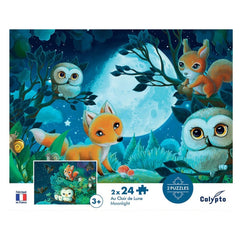 CALYPTO PUZZLE 2*24 P - Au Clair de Lune - At the Moonlight