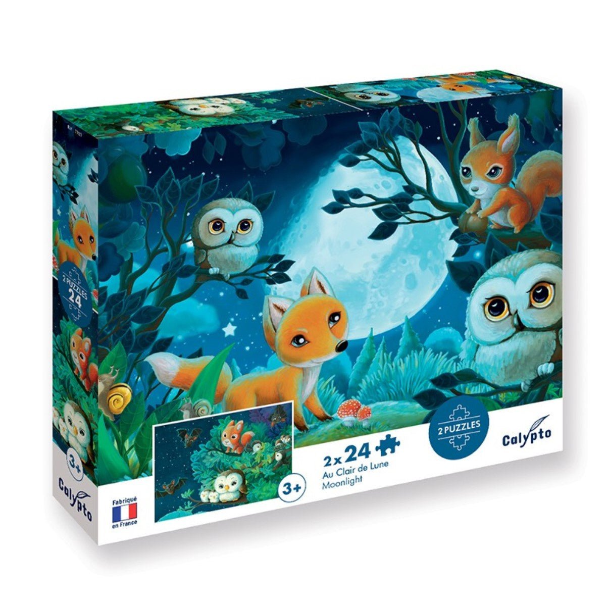 CALYPTO PUZZLE 2*24 P - Au Clair de Lune - At the Moonlight