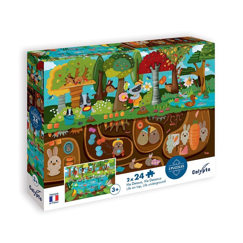 CALYPTO Puzzle 2*24 P - Vie Dessus Vie Dessous
