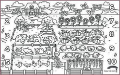 COLOUR ME MATS 123 Counting Farm (Colouring Mat Bundle)