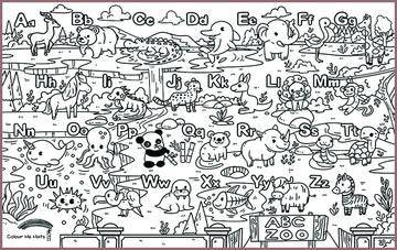 COLOUR ME MATS ABC Alphabet Zoo (Colouring Mat Bundle)