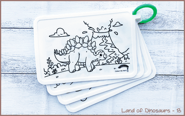 COLOUR ME MATS Land of Dinosaurs (Colouring Mat Bundle)