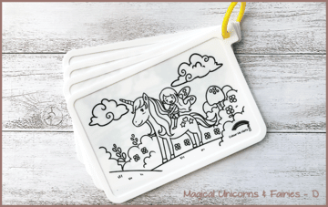 COLOUR ME MATS Magical Unicorns & Fairies (Colouring Mat Bundle)