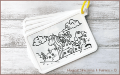 COLOUR ME MATS Magical Unicorns & Fairies (Colouring Mat Bundle)
