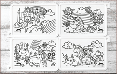 COLOUR ME MATS Magical Unicorns & Fairies (Colouring Mat Bundle)