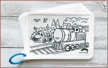 COLOUR ME MATS Passenger & Logistics Vehicles (Colouring Mat Bundle)