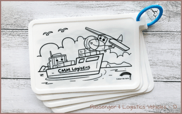 COLOUR ME MATS Passenger & Logistics Vehicles (Colouring Mat Bundle)