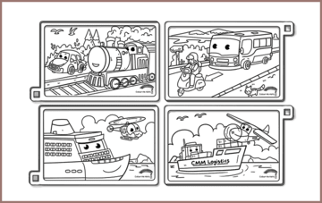 COLOUR ME MATS Passenger & Logistics Vehicles (Colouring Mat Bundle)