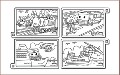 COLOUR ME MATS Passenger & Logistics Vehicles (Colouring Mat Bundle)