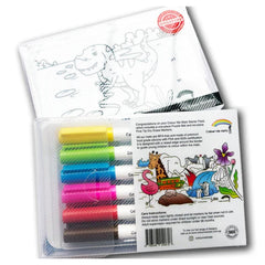 COLOUR ME MATS  Puzzle Mat Starter Pack w/ 6pc Markers (Single Pack)(Assorted Designs)
