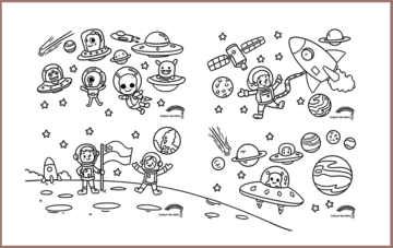 COLOUR ME MATS Space Exploration (Colouring Mat Bundle)