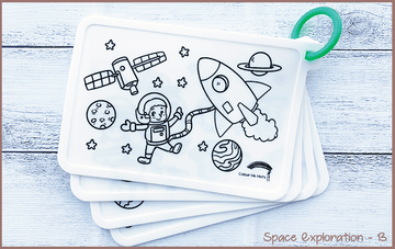 COLOUR ME MATS Space Exploration (Colouring Mat Bundle)