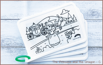 COLOUR ME MATS The Princess and the Dragon (Colouring Mat Bundle)
