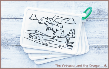COLOUR ME MATS The Princess and the Dragon (Colouring Mat Bundle)