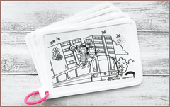 COLOUR ME MATS Timmy & Tammy Around Our Neighbourhood (Colouring Mat Bundle)