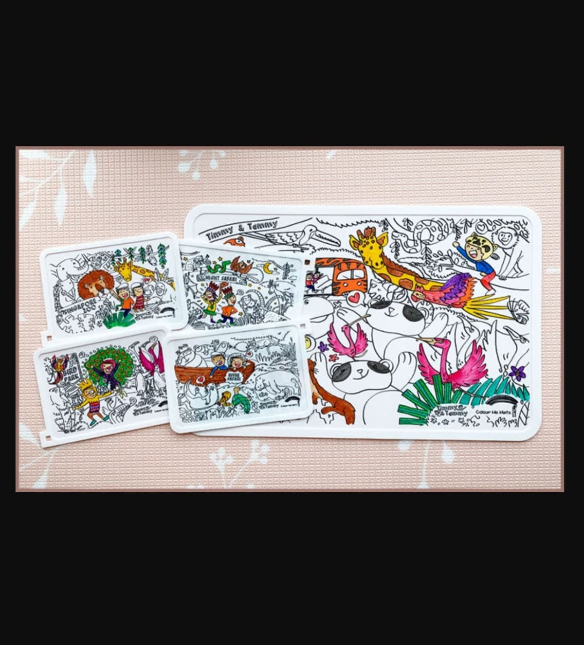 COLOUR ME MATS Timmy & Tammy Rediscovering our Wildlife Reserves & Exploring our Four Wildlife Parks (Duo Colouring Mats Bundle)