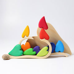 GRIMM'S Building Set Rainbow Hearts