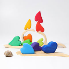 GRIMM'S Building Set Rainbow Hearts