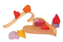 GRIMM'S Building Set Red Hearts