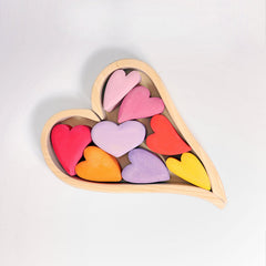 GRIMM'S Building Set Red Hearts
