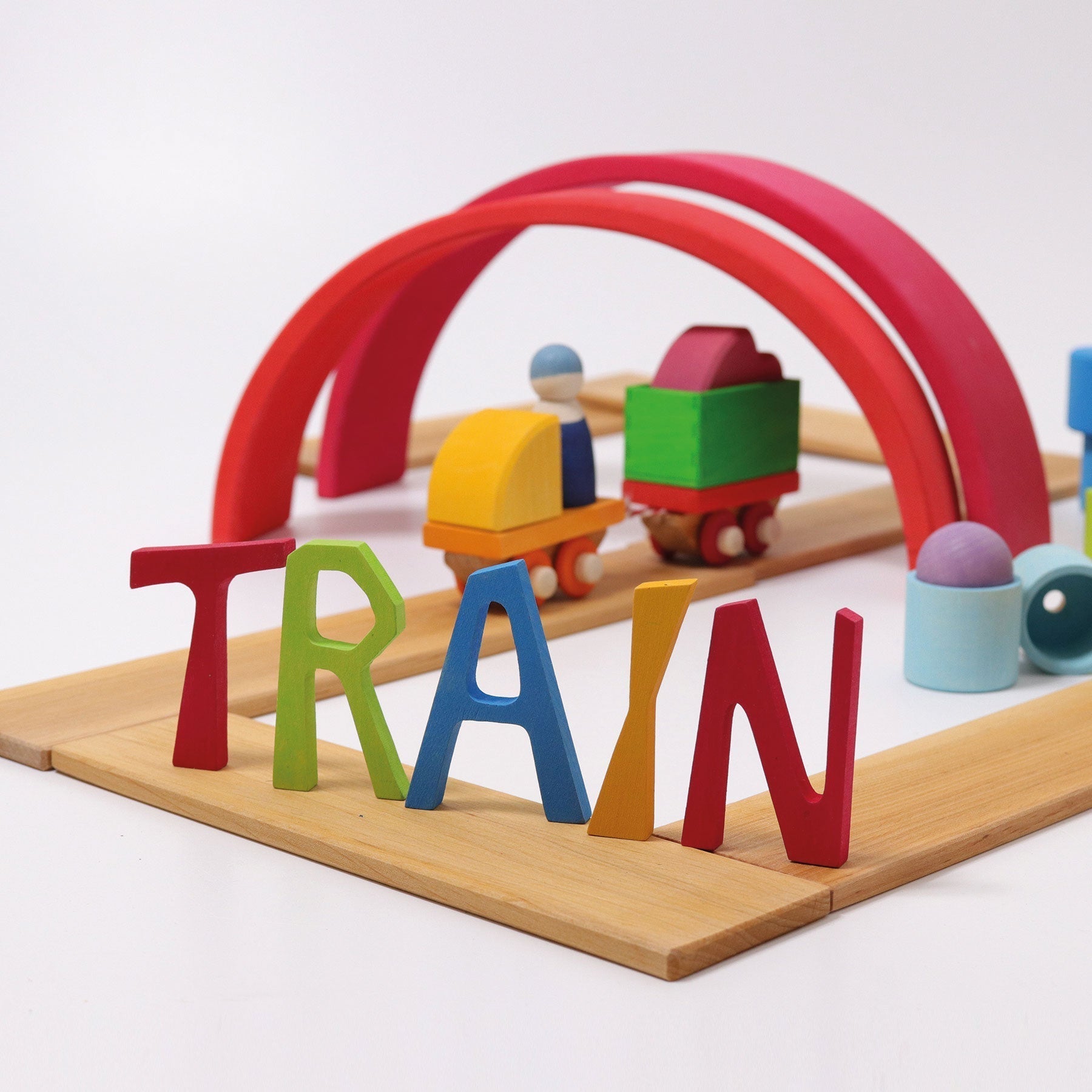 GRIMM'S Building Set Wooden Train (*)