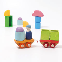 GRIMM'S Building Set Wooden Train (*)