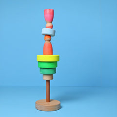 GRIMM'S Small Conical Tower neon-green.