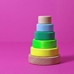 GRIMM'S Small Conical Tower neon-green.