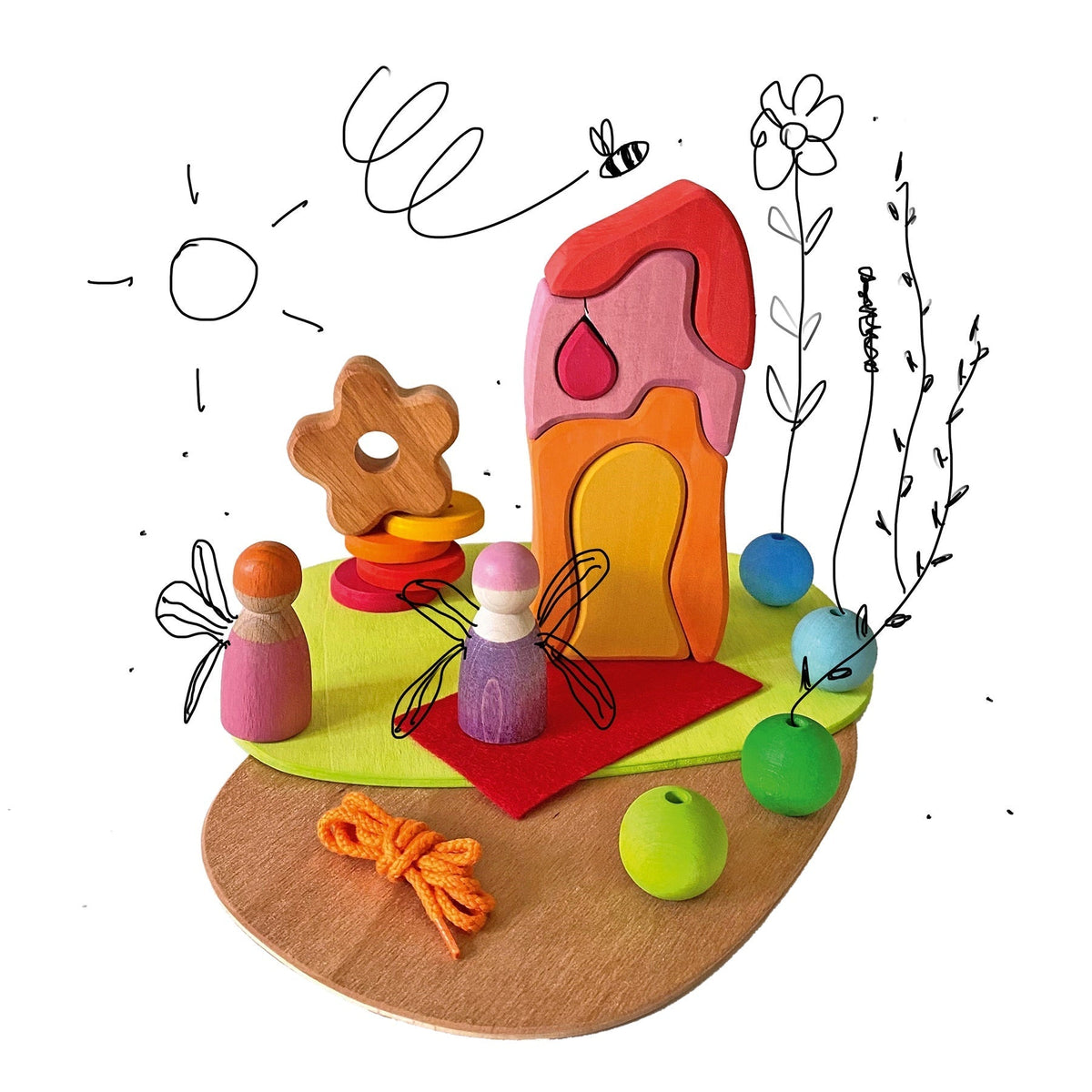 GRIMM'S Small World Play Down in the Meadows (*)