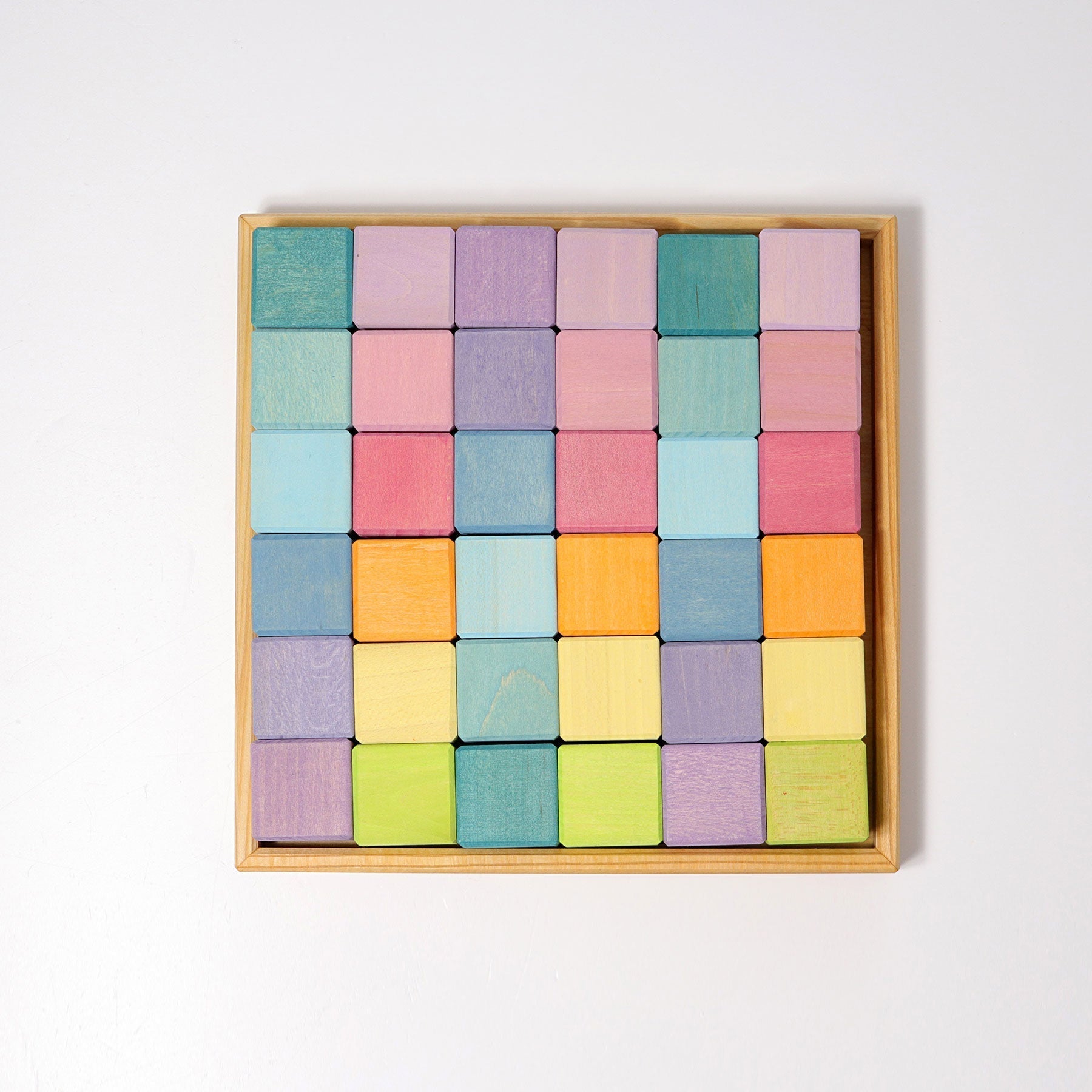 GRIMM'S Square, 36 Cubes, pastel