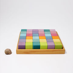 GRIMM'S Square, 36 Cubes, pastel